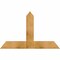 Ekena Millwork Portland Rough Sawn Timber Gable Bracket, Western Red Cedar, 48"W x 30"H x 2"D x 6"F, 15/12 Pitch GBW048X30X0206POR00RWR - alternate 1